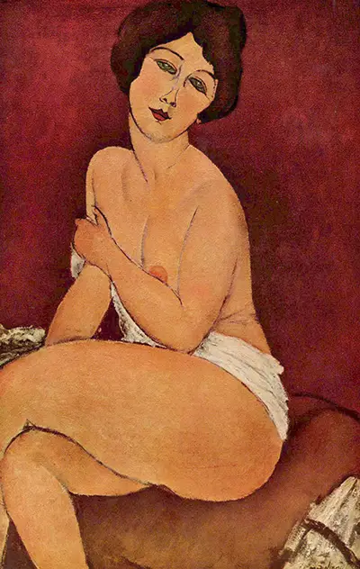 Nude Sitting on a Divan Amedeo Modigliani